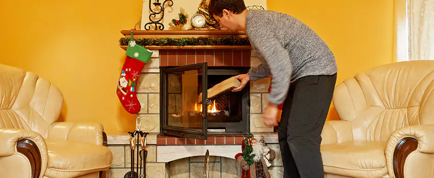 Rusted Metal Fireplace Restoration in Plainfield, New Jersey