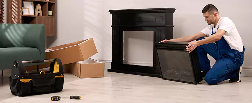 Old Rusted Metal Fireplace Repair And Replacement in Plainfield, NJ