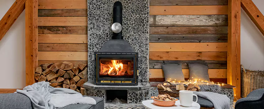 Thelin Hearth Products Direct Vent Gas Stove Fireplace Inspection in Plainfield, New Jersey
